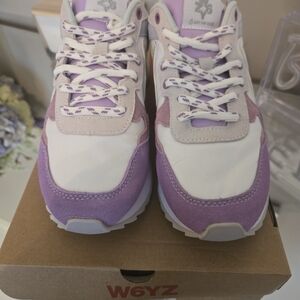 Women's Lavender & White Retro Runner Sneakers